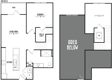 the floor plan of the area bloom apartments