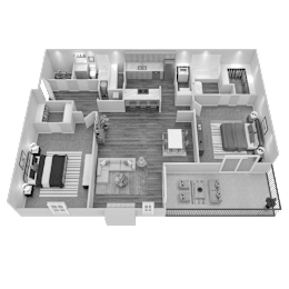 A black and white floor plan of a house with multiple rooms.