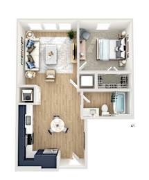 A1 is the label of the floor plan.