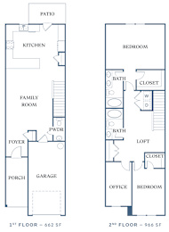 a floor plan of a two story house with a garage a kitchen and a living room