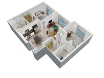a floor plan of a house at Saba Pompano Beach, Pompano Beach Florida