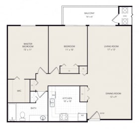 2 Bedroom 2 Bath at Winchell Way Apartment , Kalamazoo, Michigan