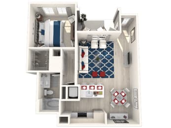 A1 Floor Plan at Altis Grand Lake Willis, Florida, 32821