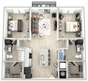 a1 floor plan the residences at town center apartments