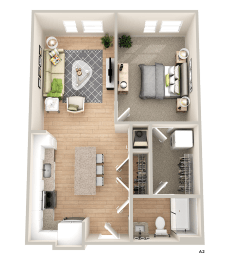 a bedroom floor plan of a 2100 sq ft apartment