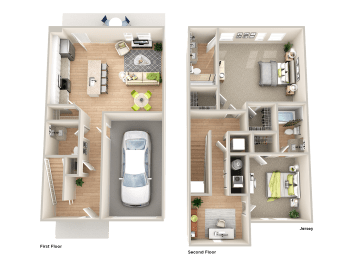  Floor Plan TH-B2 w/ Office