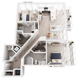 Floor Plan 2C