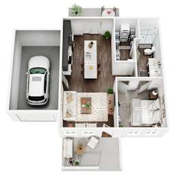 One Bedroom One Bathroom at Allier Foley, Alabama