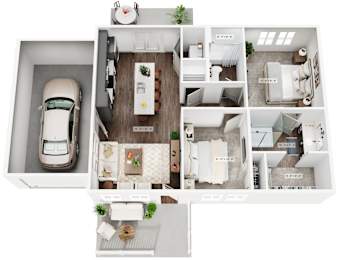 2 Bedroom 2 Bathroom at Allier Foley, Foley, AL