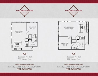  Floor Plan A6 One bedroom