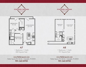 Floor Plan A8 One Bedroom