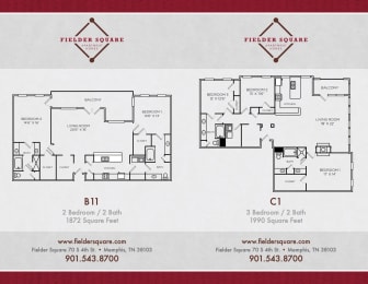  Floor Plan C1 Three Bedroom