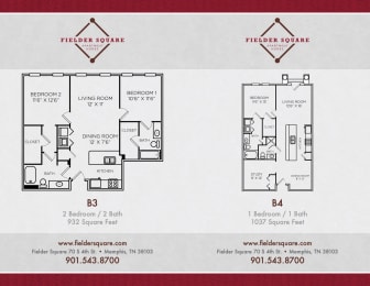  Floor Plan B3 Two Bedroom