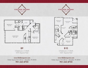  Floor Plan B10 Two Bedroom Two Bath