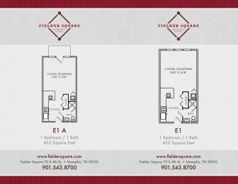 Floor Plan E1 Studio