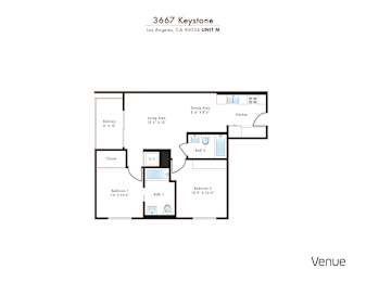 M Floor Plan at Venue, Los Angeles, California