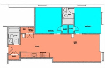Floor Plan  Cobblestone Commons Unit 310