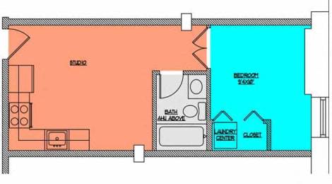 Floor Plan  Cobblestone Commons Unit 104