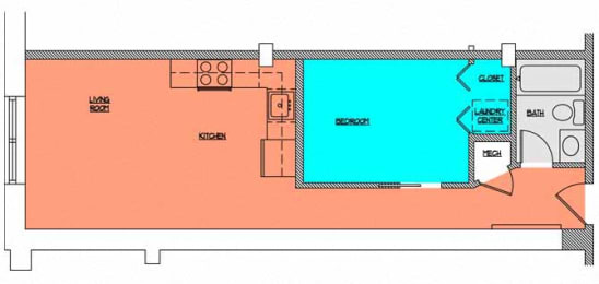 Floor Plan  Cobblestone Commons Unit 203