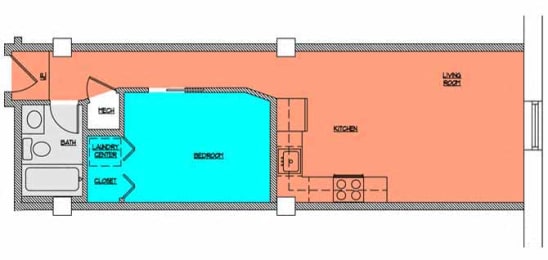 Floor Plan  Cobblestone Commons Unit 206