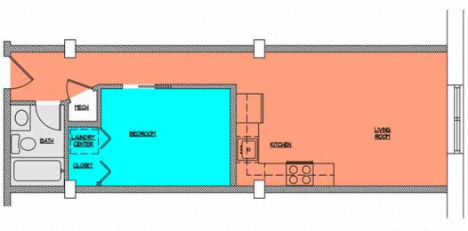 Floor Plan  Cobblestone Commons Unit 207