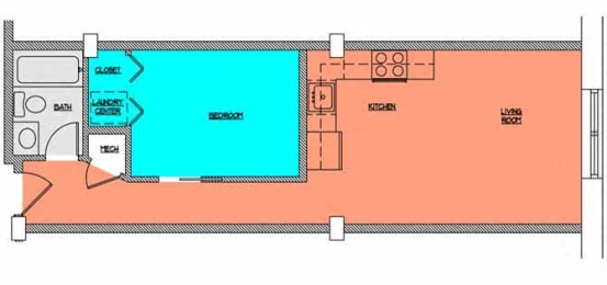 Floor Plan  Cobblestone Commons Unit 209