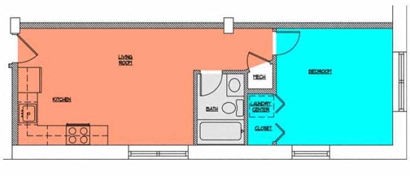 Floor Plan  Cobblestone Commons Unit 211