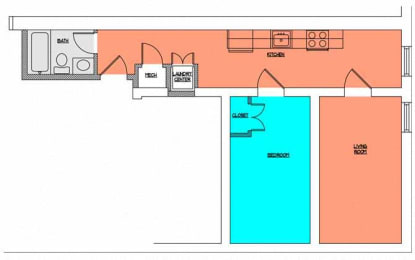 Floor Plan  Cobblestone Commons Unit 302
