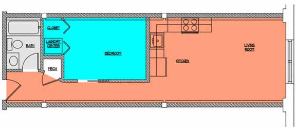 Floor Plan  Cobblestone Commons Unit 305