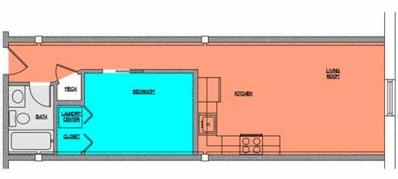 Floor Plan  Cobblestone Commons Unit 306