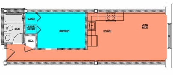 Floor Plan  Cobblestone Commons Unit 309