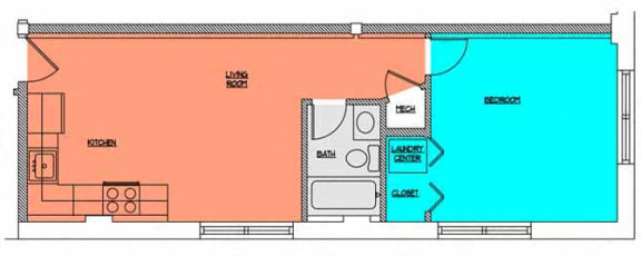 Floor Plan  Cobblestone Commons Unit 311