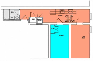 Floor Plan  Cobblestone Commons Unit 402