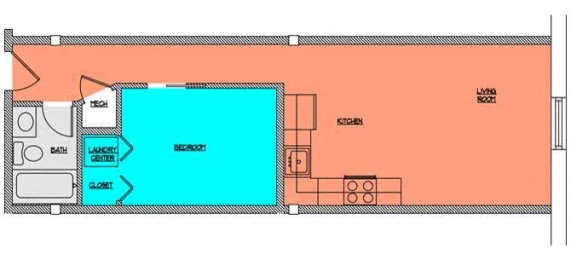 Floor Plan  Cobblestone Commons Unit 406