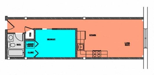 Floor Plan  Cobblestone Commons Unit 407