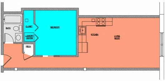 Floor Plan  Cobblestone Commons Unit 408
