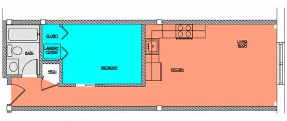 Floor Plan  Cobblestone Commons Unit 409