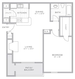 A2 Floor Plan at AVE Malvern, Pennsylvania, 19355