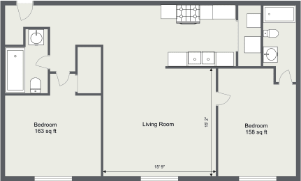 2 Bedroom 2 Bath 1005 Sq Ft v2 at  Integrity Medina Apartments, Integrity Realty LLC, Medina, OH, 44256