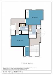 Floor Plan  2 Bedroom Townhome