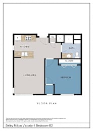Floor Plan  1 Bedrooms