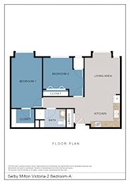 Floor Plan  2 Bedrooms