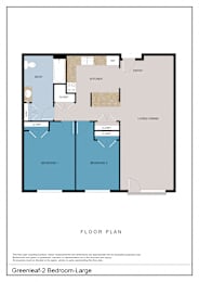 Floor Plan  2 Bedrooms