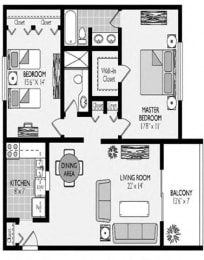 Pinehurst Floor Plan at Fairways of Inverrary, Lauderhill, FL, 33319