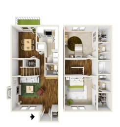Floor Plan  2.2A Townhome