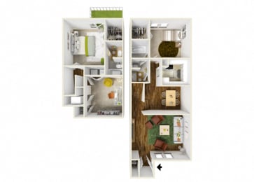 Floor Plan  2.2B Townhome