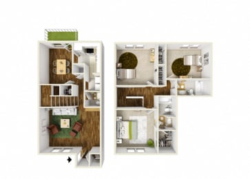 Floor Plan  3.2 Townhome