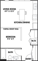  Floor Plan Income Restricted - S1