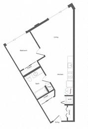  Floor Plan One Bedroom
