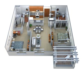  Floor Plan 2x2